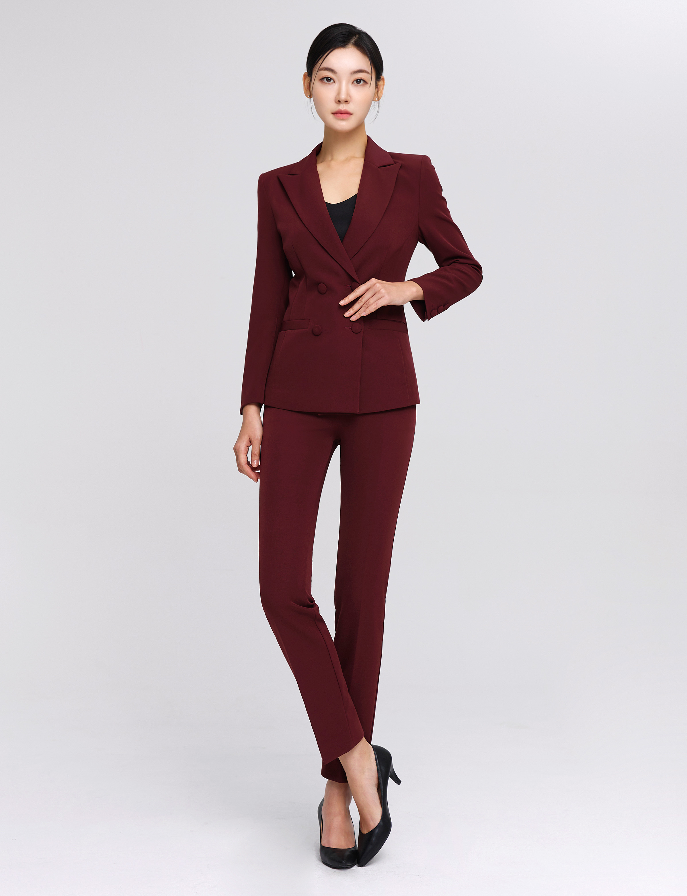 Lux Double Slim Fit Suit Set_3colors
